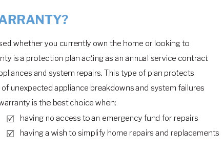 what does home warranty insurance cover